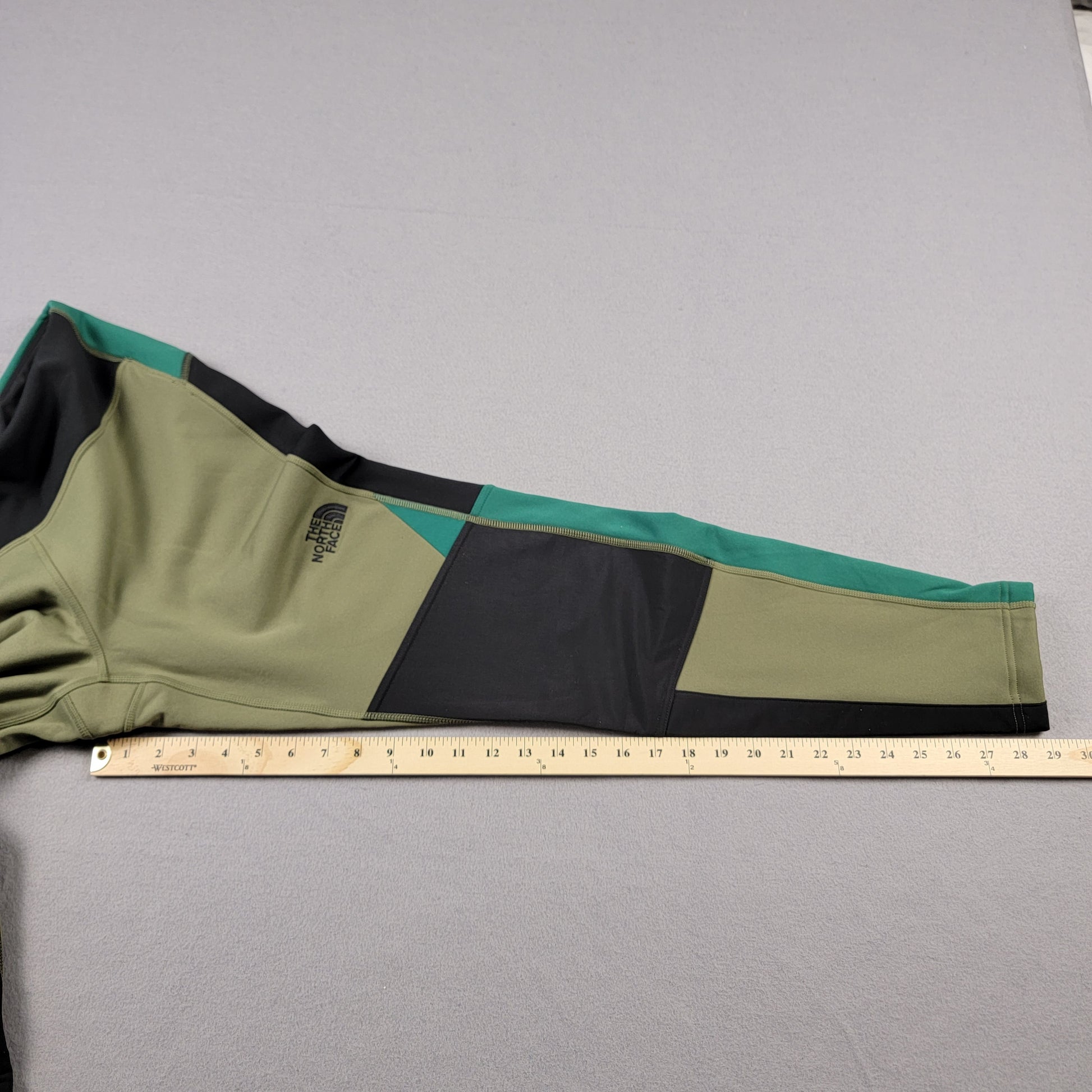 The North Face Steep Tech Womens Tights XL Green Teal Black Colorblock NWOT13
