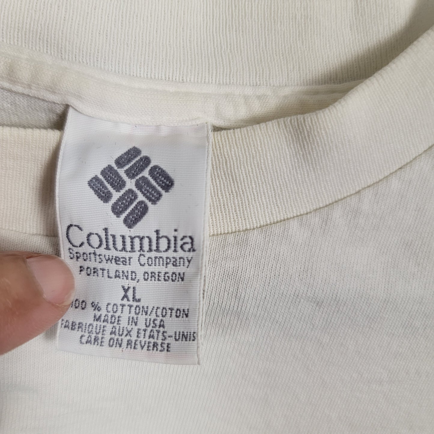 Vintage Columbia Sailing Team T Shirt XL Made USA Single Stitch Tee2