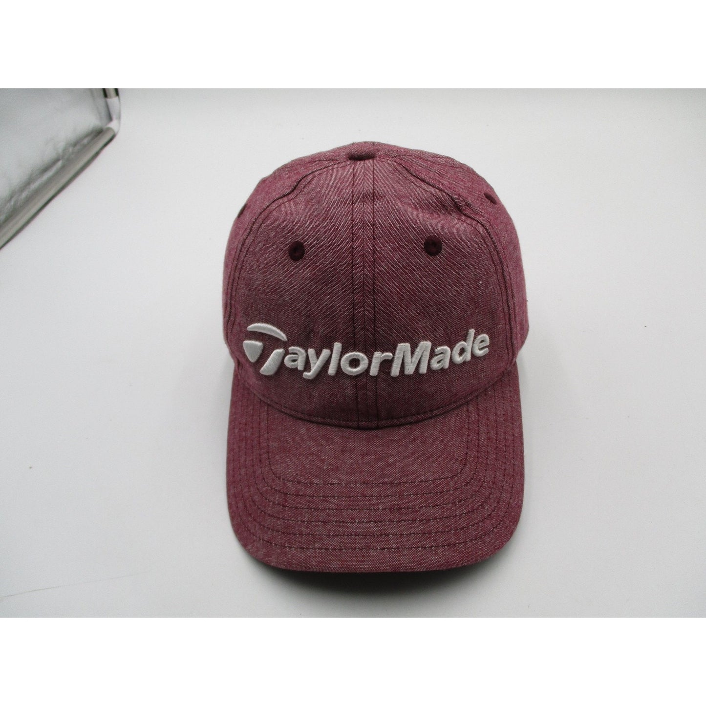 Taylormade Hat Cap Strap Back Mens One Size Red Lightweight Golf Embroidered