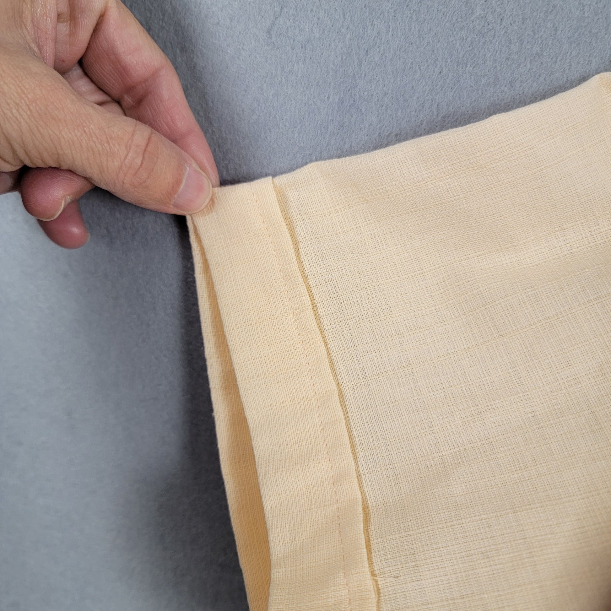 William's Guayaberas Finas Linen Shirt Cream Mens Size 44 Preowned Oaxaca6