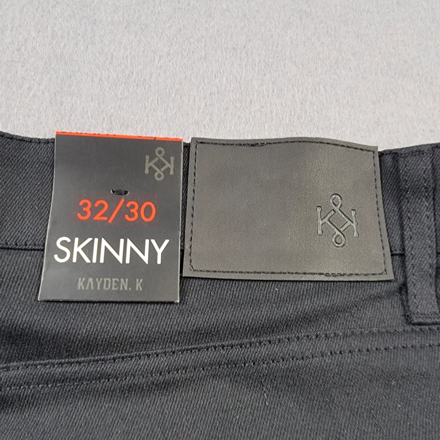Kayden.K KDNK Men's Skinny Jeans | 32x30 | Black Stretch | Los Angeles | NWT