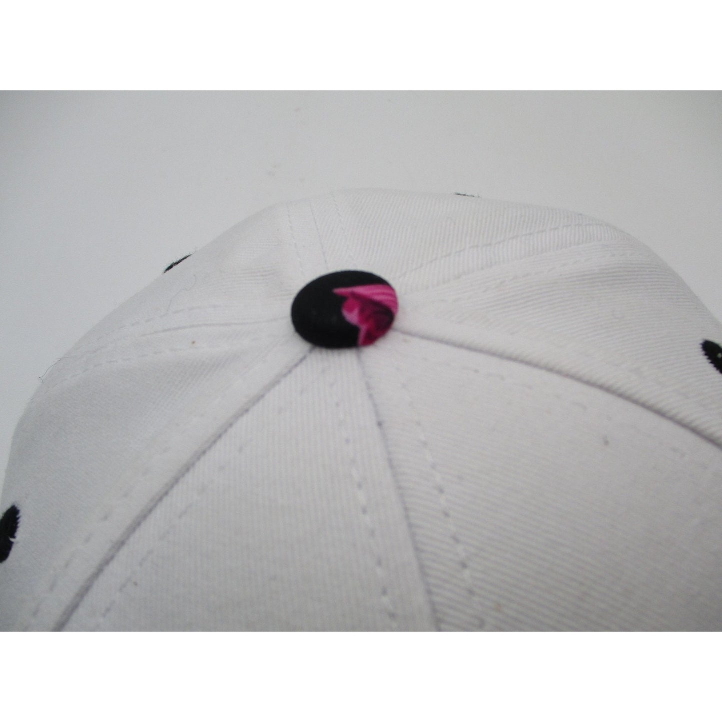 Mykonos Hat Cap Strap Back Mens One Size Floral Brim White Twill Karfil Greece Preowned