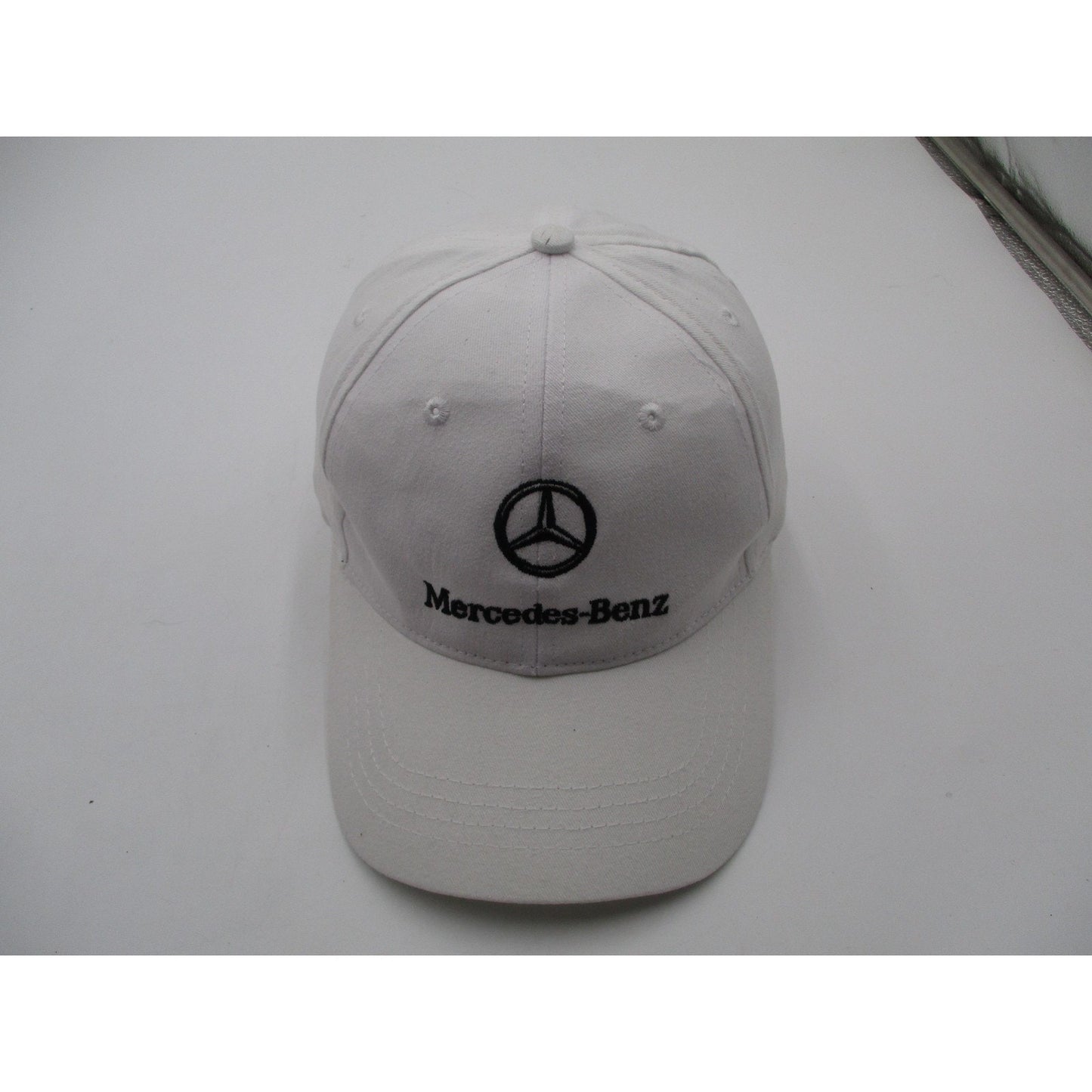 Mercedes Benz Hat Cap Strap Back Mens One Size White Embroidered Cap America