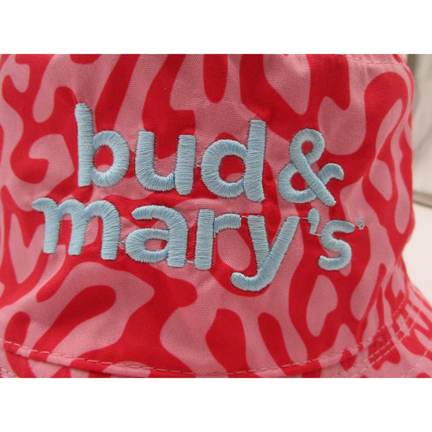 Bud Marys Dispensary Hat Cap Bucket Pink Geometric Embroidered Mens Osfm