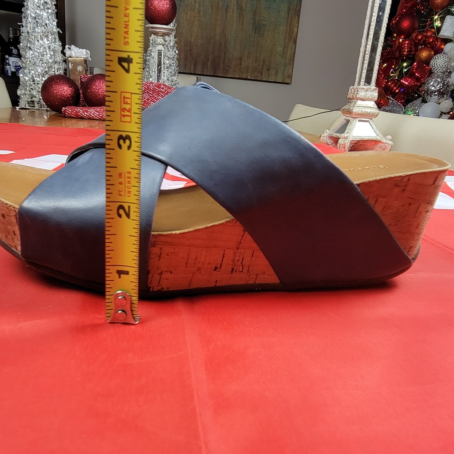 Chocolat Blu Wedge new in the box. Navy Size 7.5.