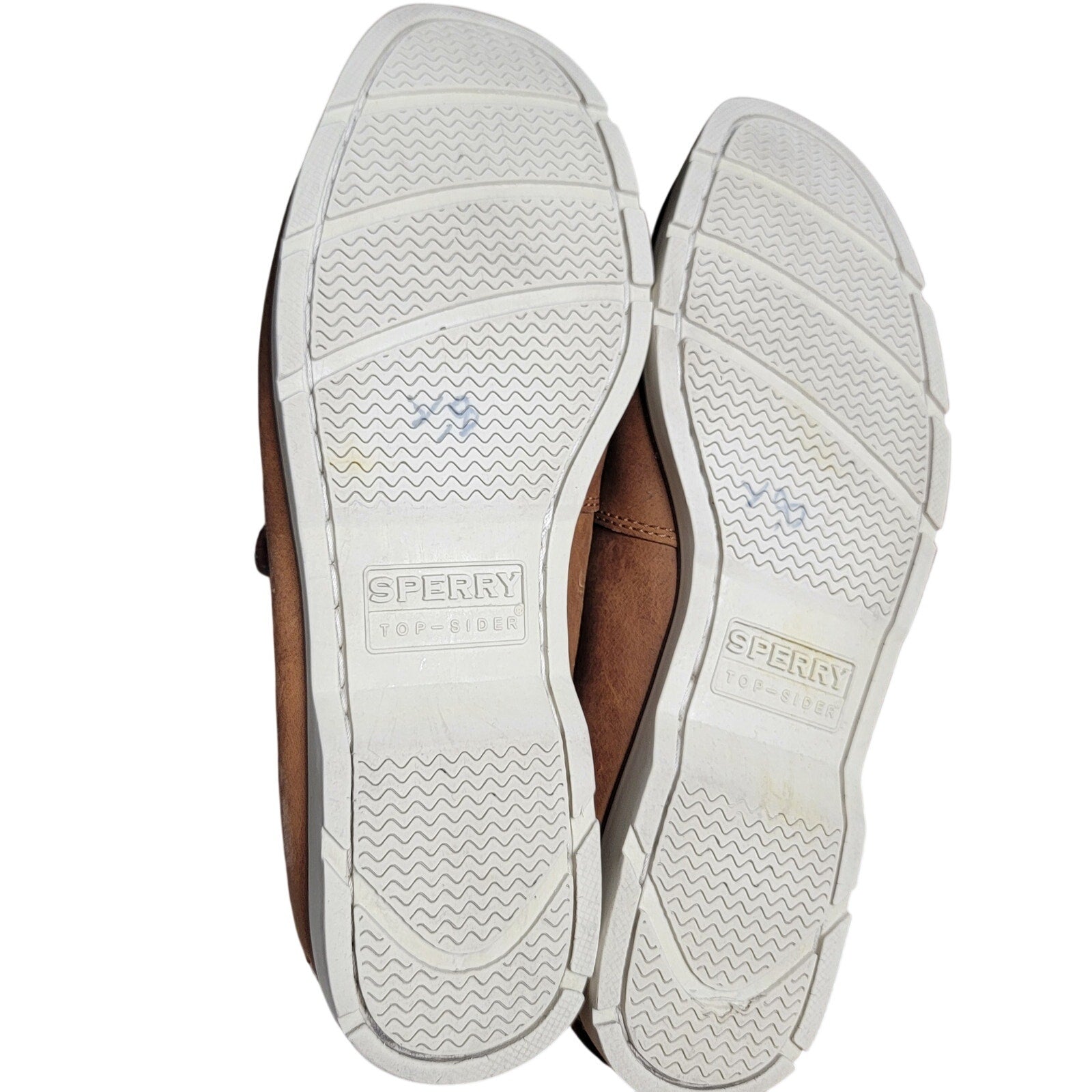 Sperry Top-Sider Leeward 2-Eye Boat Shoe Tan Brown Leather Mens 8.5 STS241013