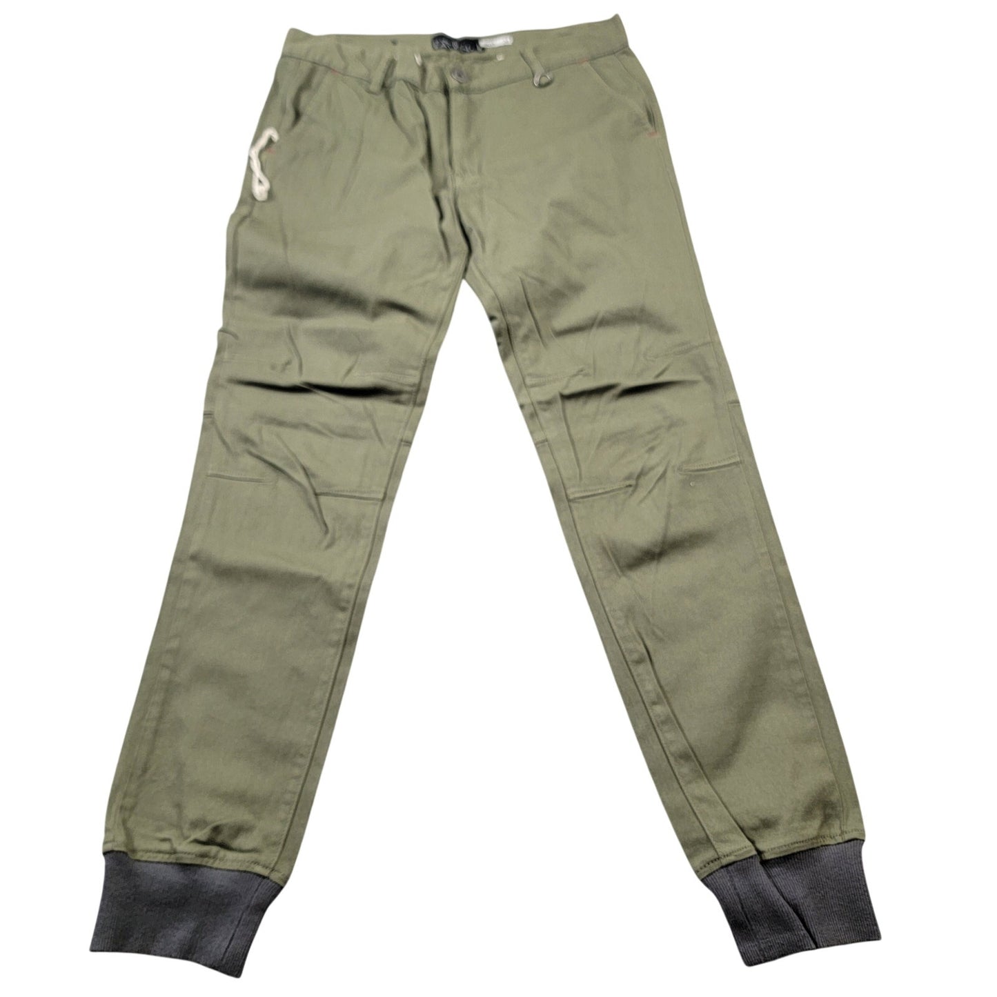 Kayden K Los Angeles Olive Jogger Pants Men 34 NWT Style KD109 Twill Cuffed 5540