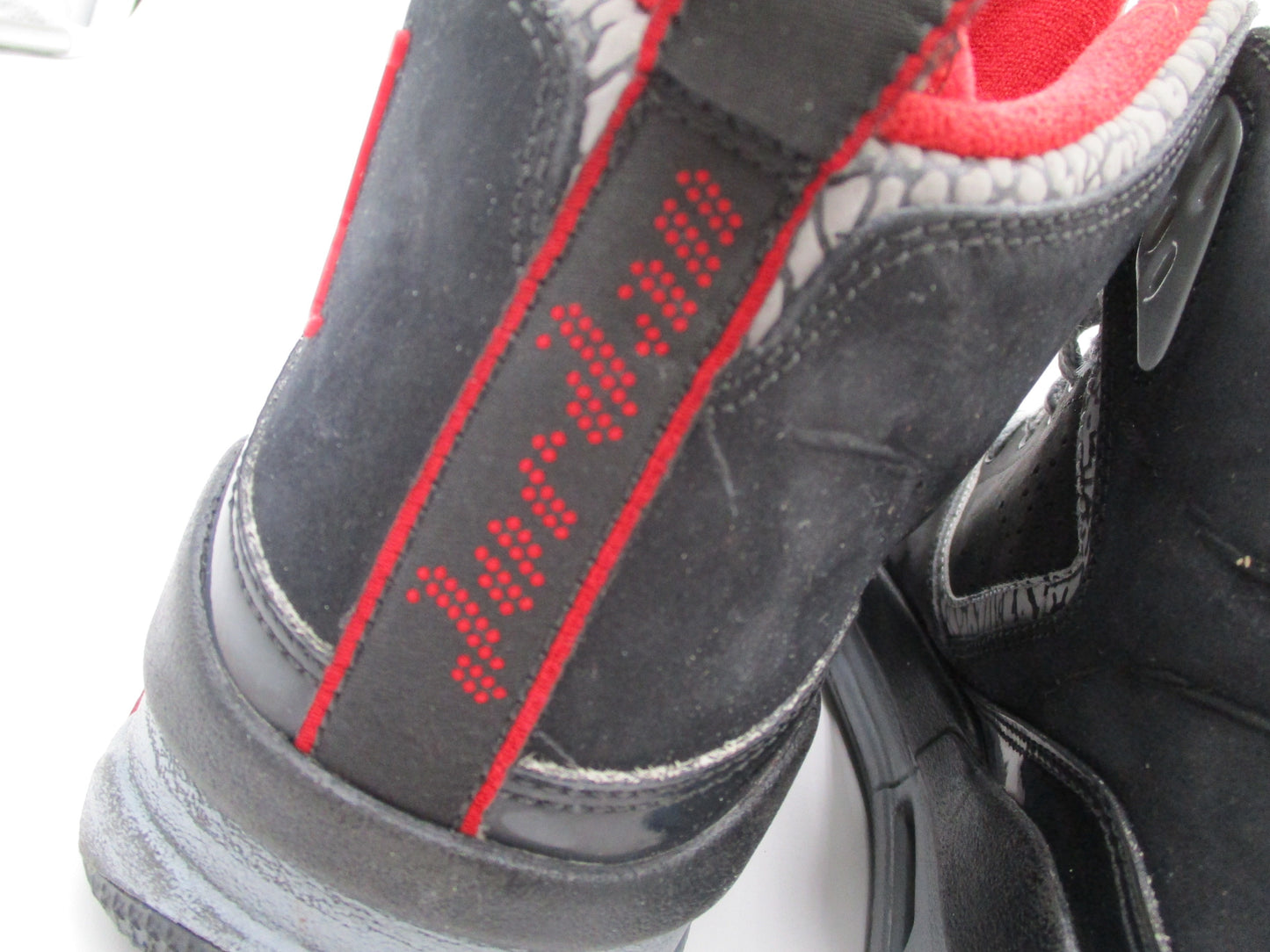 Jordan SC-2 Flight Bred Black Varsity Red Cement 454050-011 Mens 10 Used 1I67