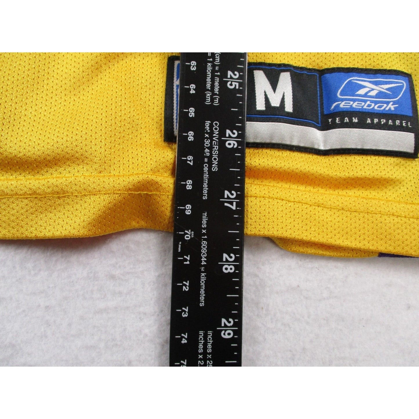 Los Angeles Lakers Jersey Mens Medium Gold Nba Shaquille Oneal 34 Reebok 1697