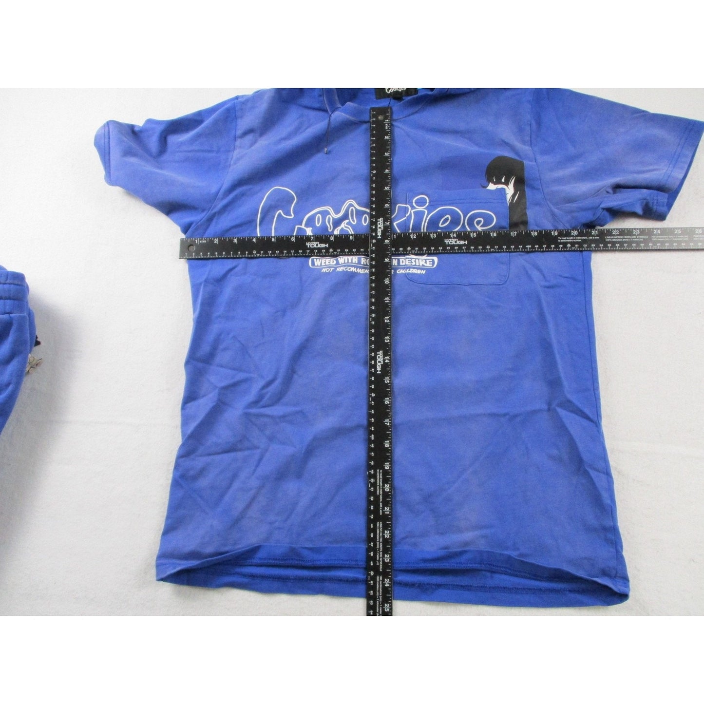 Cookies Sweatsuit Set Mens Medium Blue Weed Graphic T Shirt Track Pants 420 1676