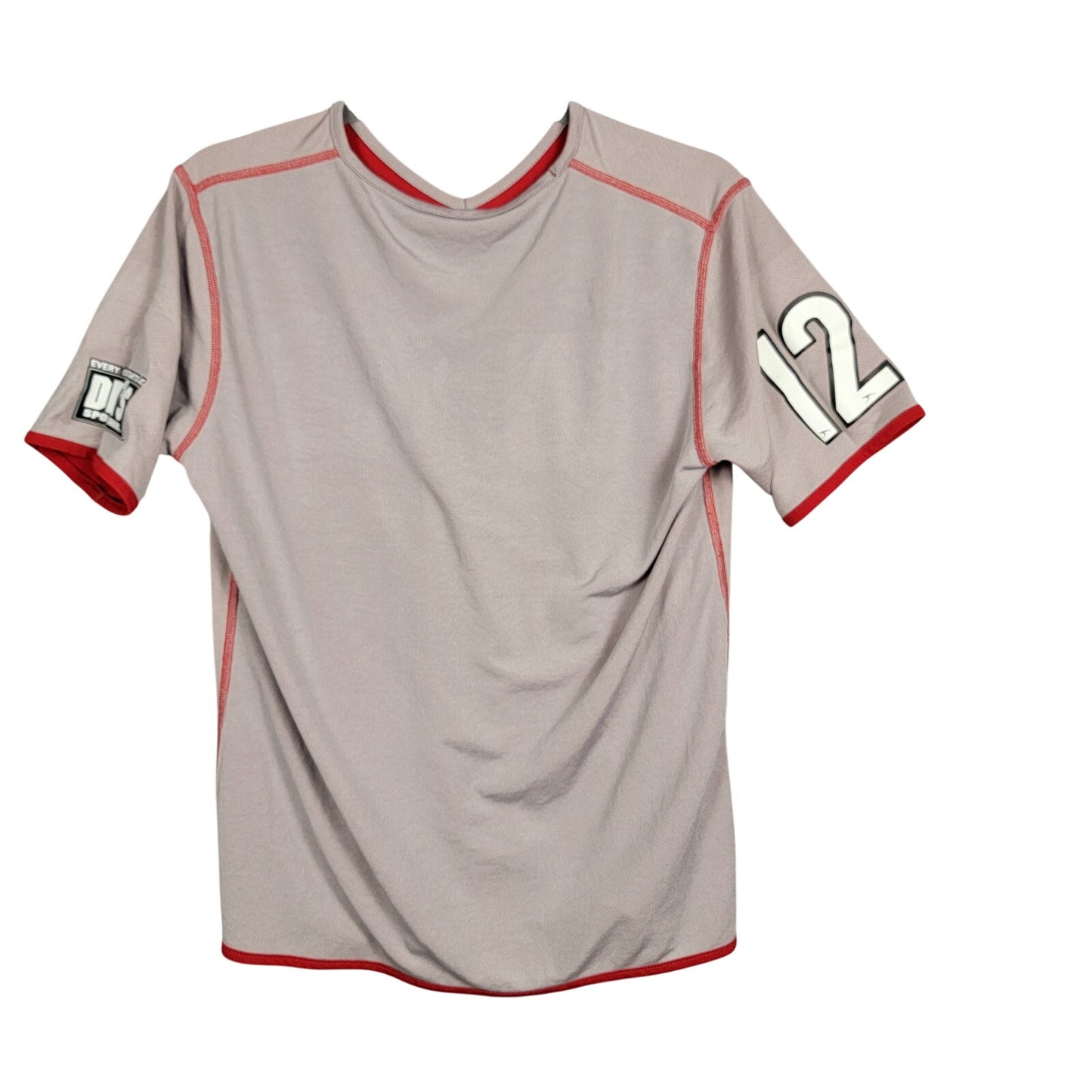 DSG Score Wilson United Soccer League Jersey Small Red Gray Reversible #12 Mens3