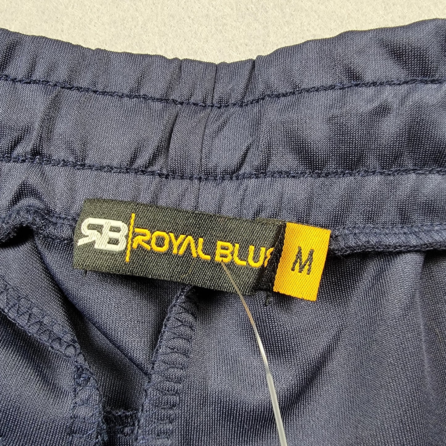 Royal Blue Mens Track Pants Medium Navy Burgundy Yellow Side Stripe NWT2