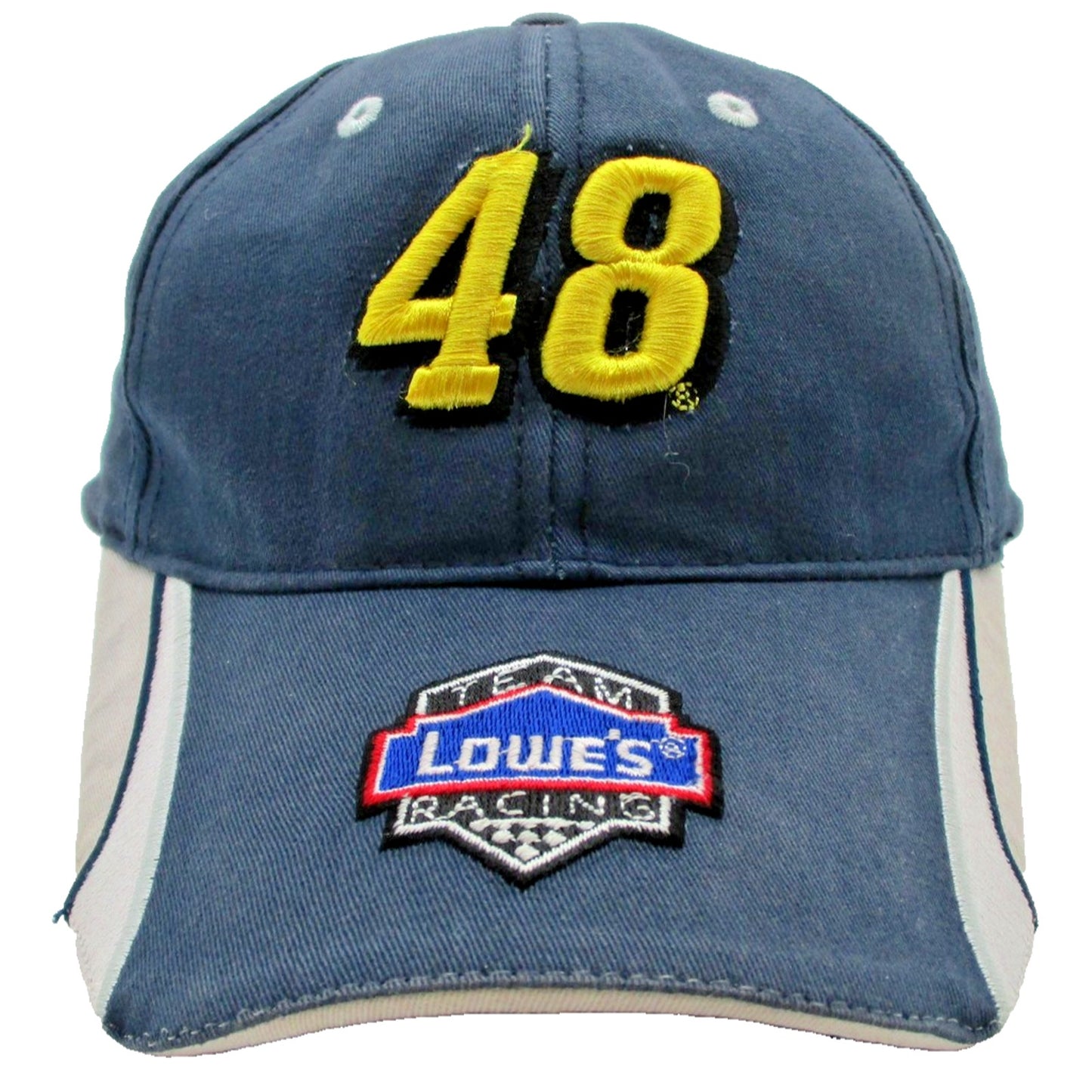 Jimmie Johnson 48 Lowes Racing Hat Cap Strap Back One Size Blue Nascar Action