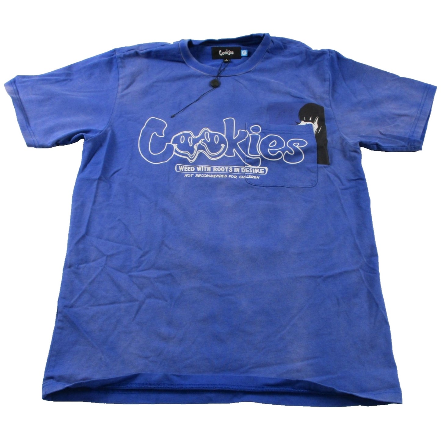 Cookies Sweatsuit Set Mens Medium Blue Weed Graphic T Shirt Track Pants 420 1676
