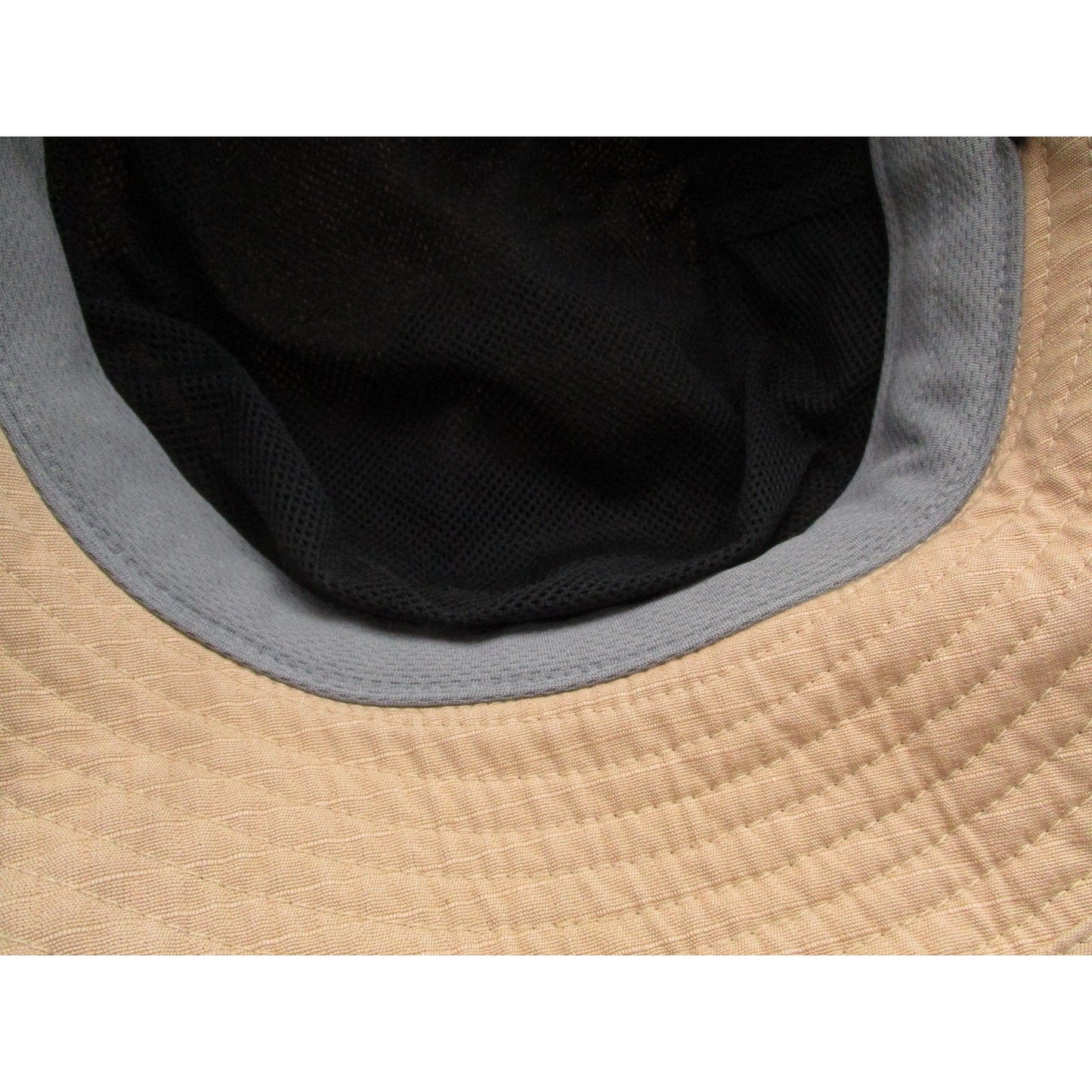 Adidas Hat Cap Bucket Mens One Size Beige Canvas Trefoil Logo Outdoor Hiking