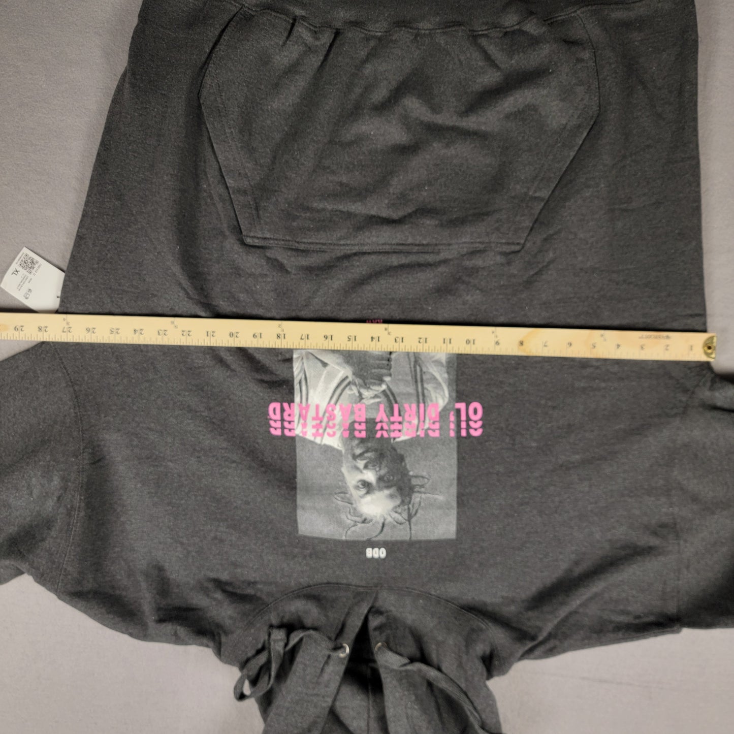 ODB Ol Dirty Bastard Black Pullover Hoodie Sz XL NWT 4584