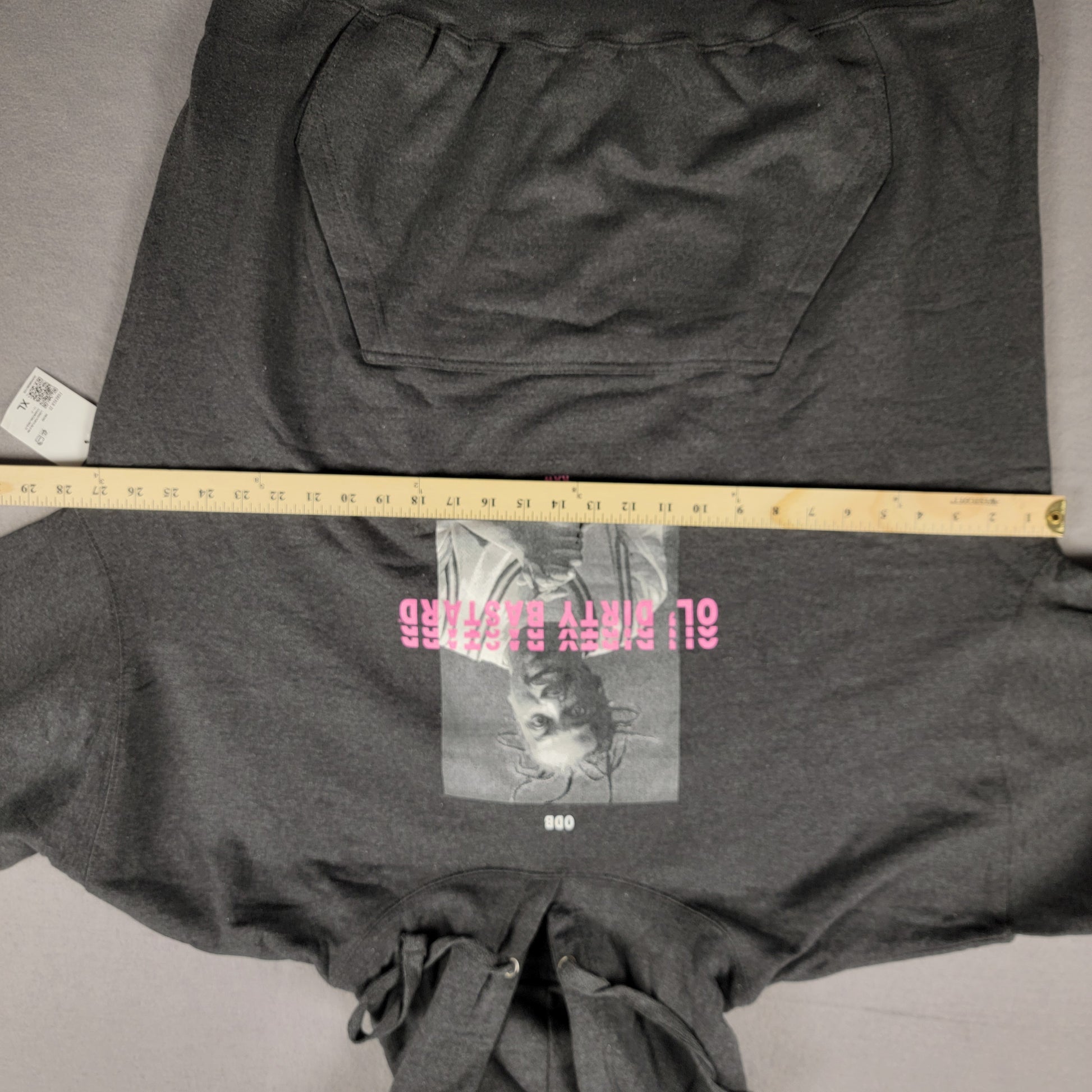 ODB Ol Dirty Bastard Black Pullover Hoodie Sz XL NWT 4584