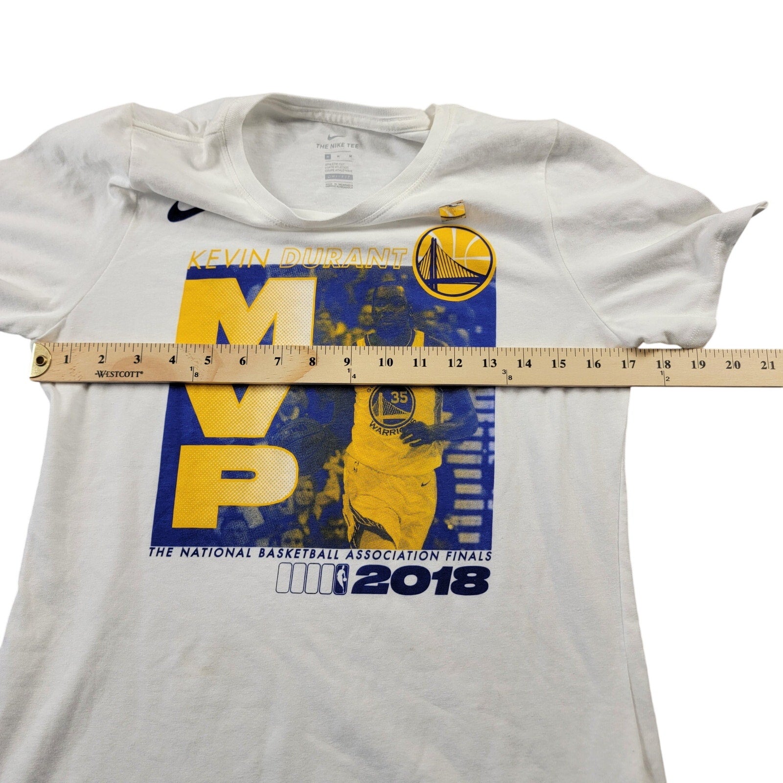 Nike Kevin Durant Golden State Warriors 2018 NBA Finals MVP Tee Shirt M NWOT6
