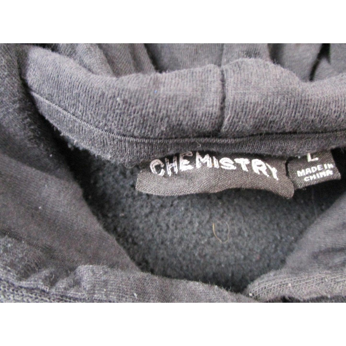 Chemistry Hoodie Mens Large Black Fleece Sweatshirt "1969" Camaro Retro Graphic Pre-Owned