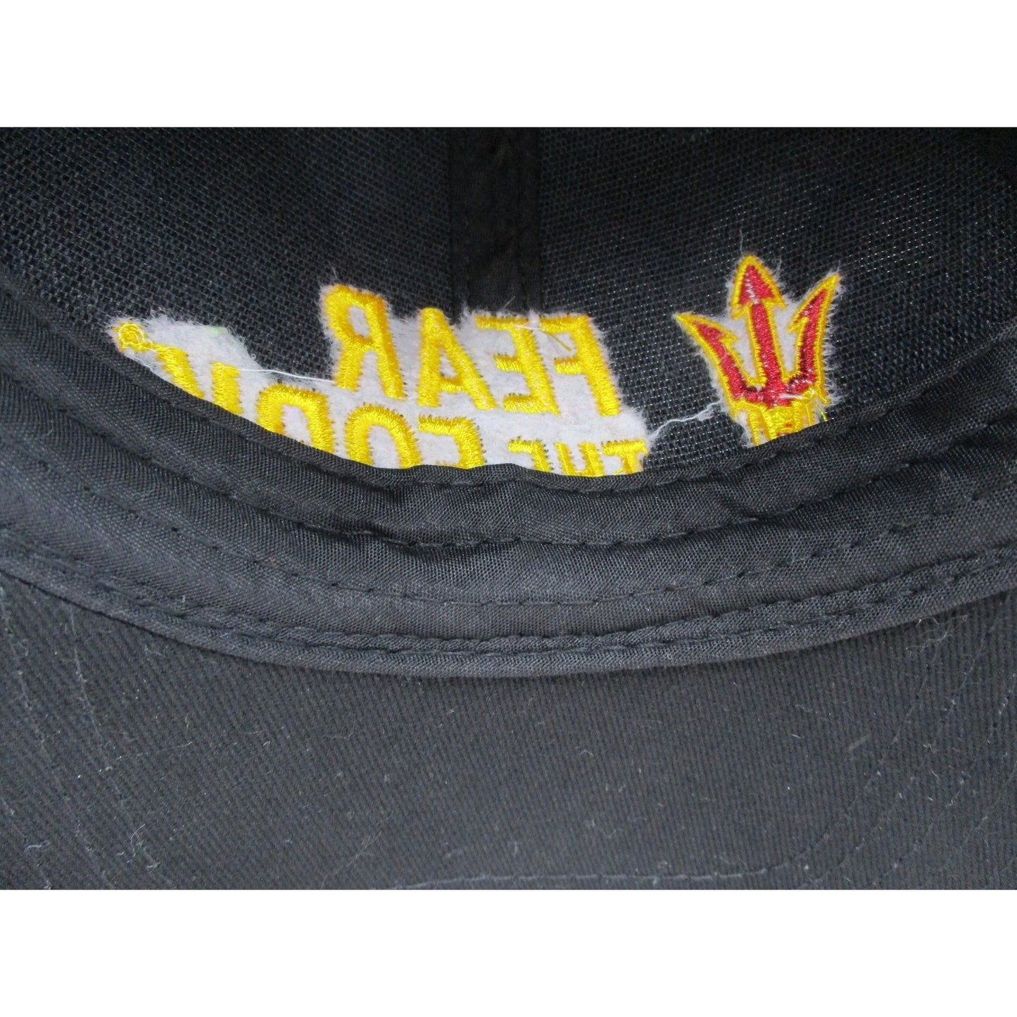 Arizona State Sun Devils Fear The Fork Hat Cap Strap Back One Size Black Ncaa