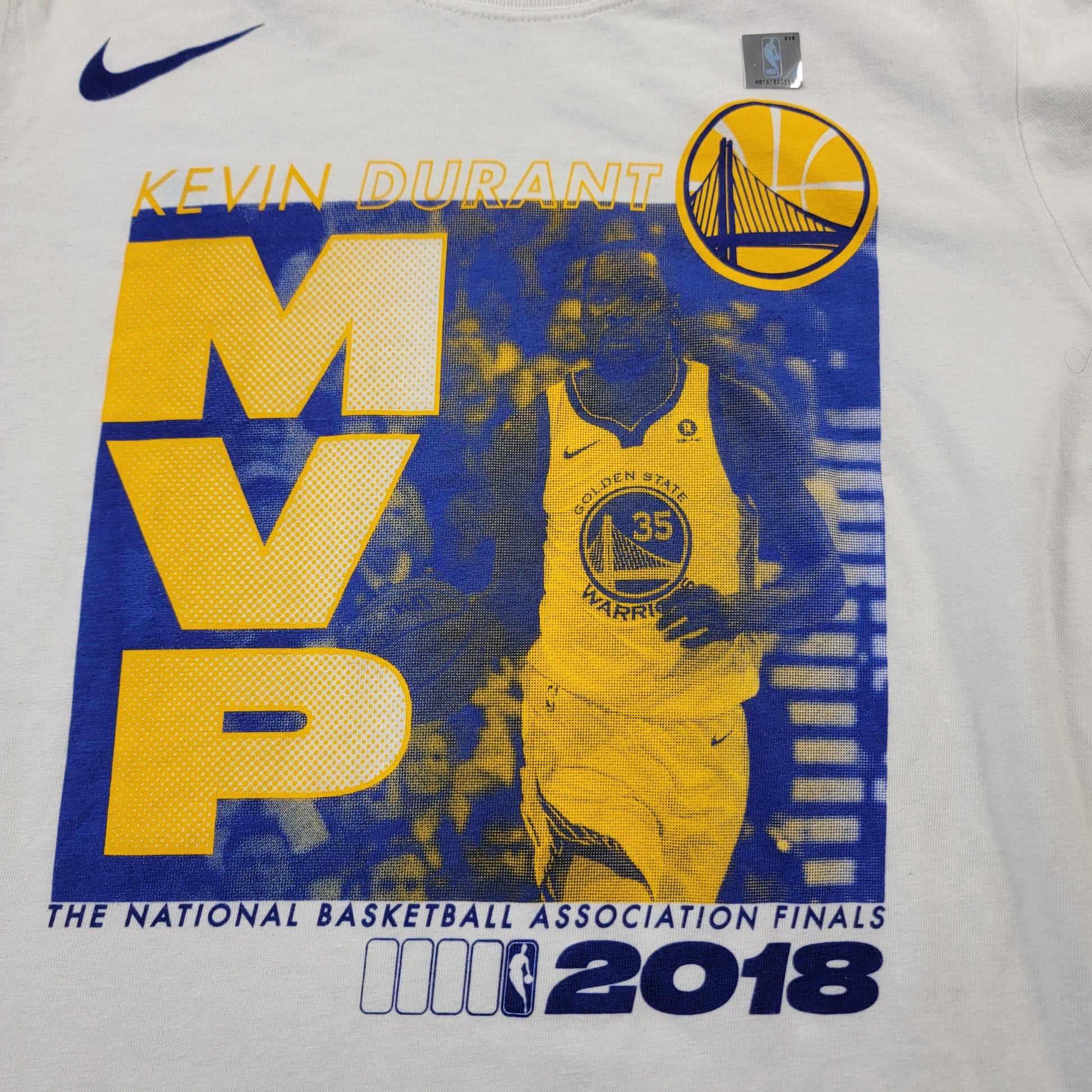 Nike Kevin Durant Golden State Warriors 2018 NBA Finals MVP Tee Shirt M NWOT1