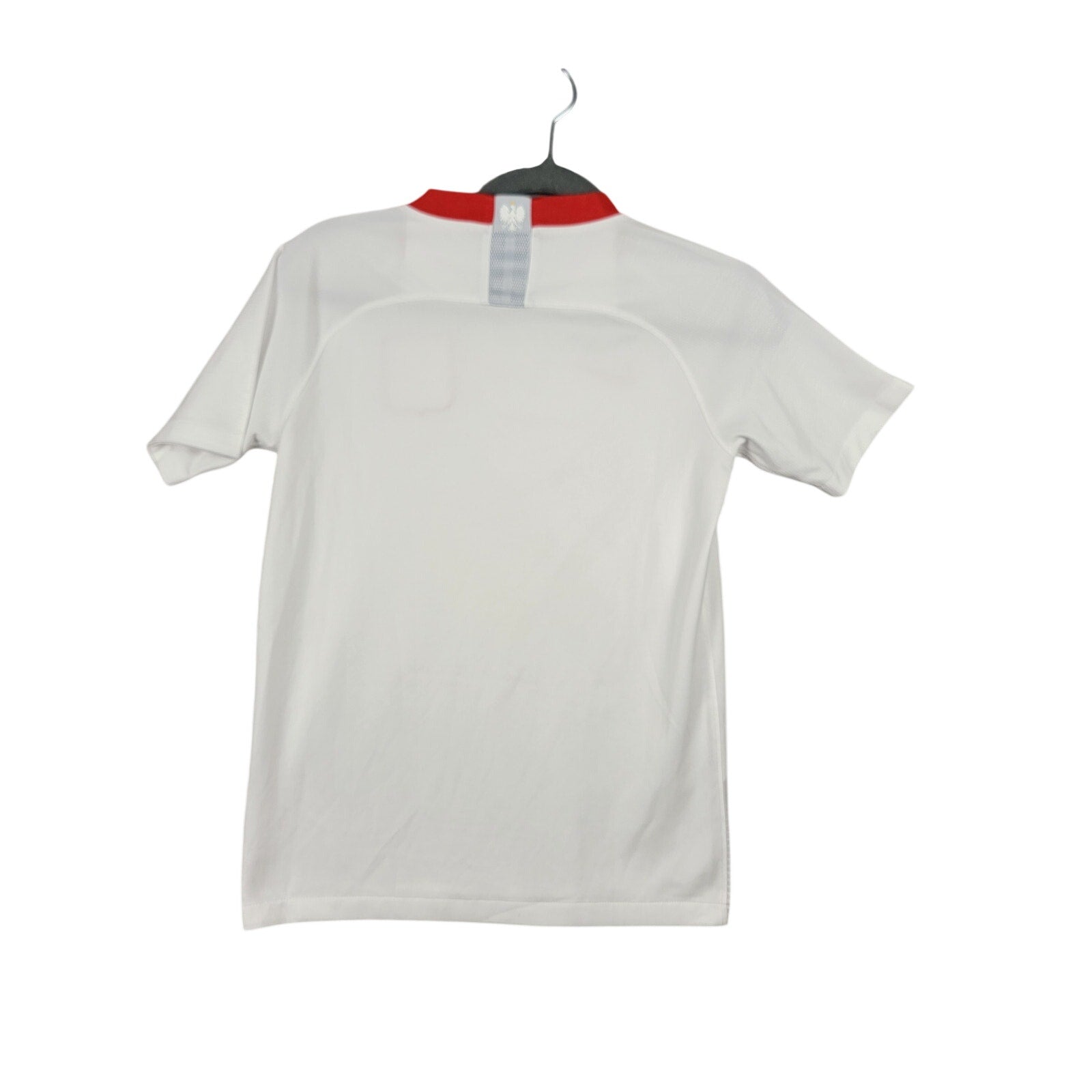 Nike Poland 2018 Home Soccer Jersey Youth L White Red Dri-FIT Preowned1