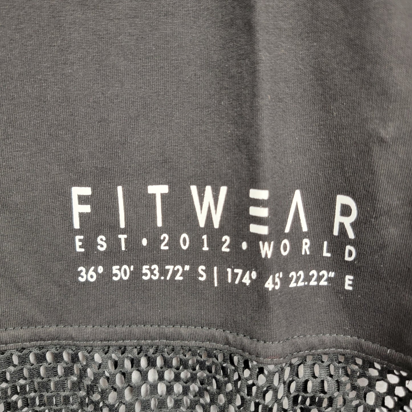 Fitwear Mesh Scoop Singlet Womens Small US 4 Black Tank Top NWT2