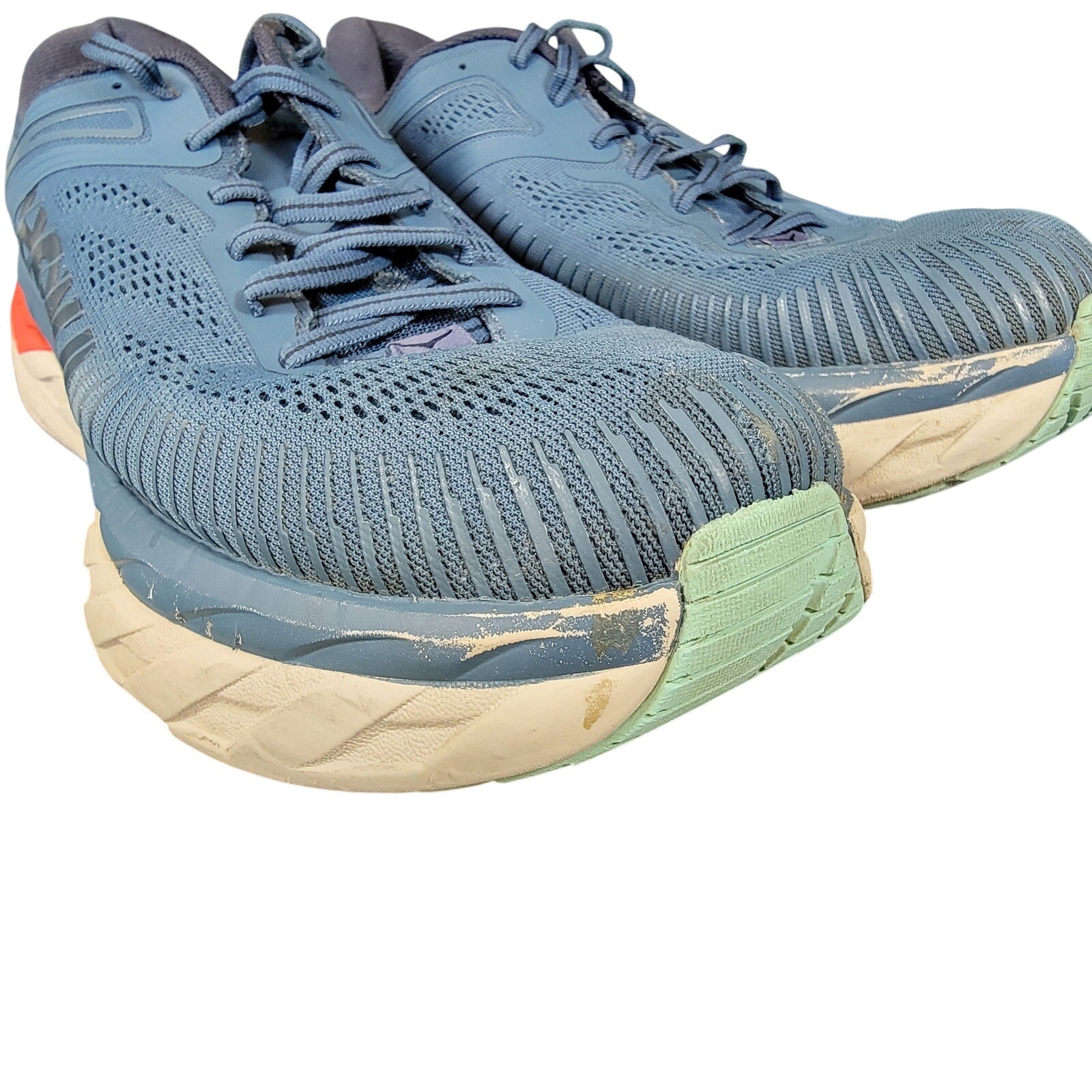 Hoka One One Bondi 7 Real Teal RTOS Mens 11 Used 1110518 *Outsole Flaw Read*4