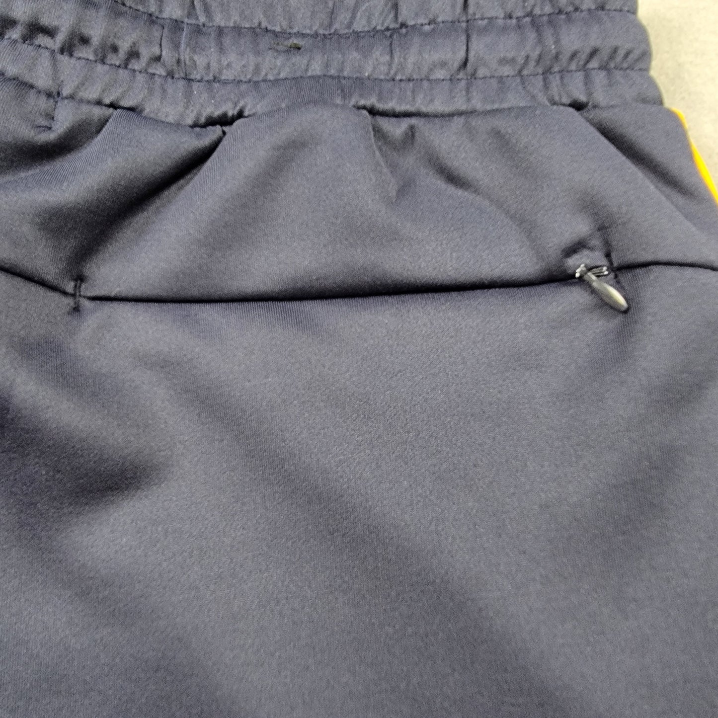 Royal Blue Mens Track Pants Medium Navy Burgundy Yellow Side Stripe NWT6
