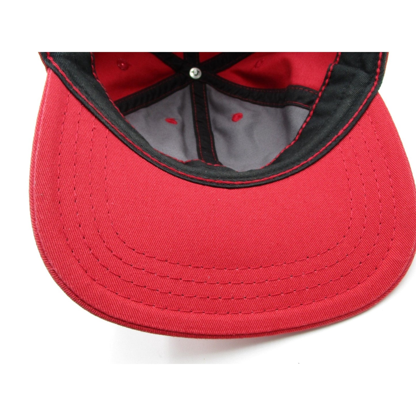 True Religion Hat Cap Strap Back Mens One Size Red Horseshoe Logo Baseball