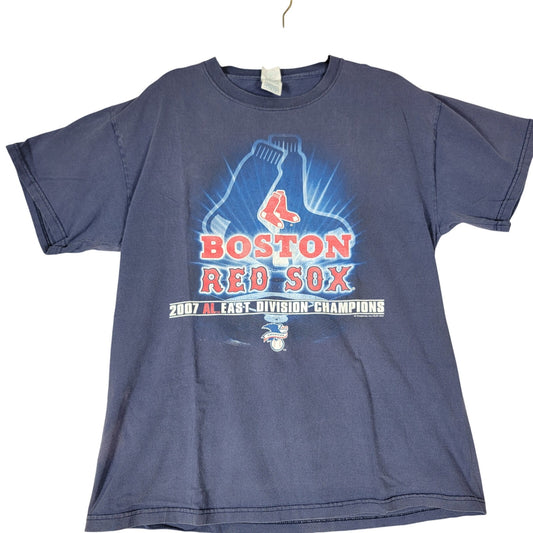 Boston Red Sox 2007 AL East Division Champions T-Shirt Mens Size L