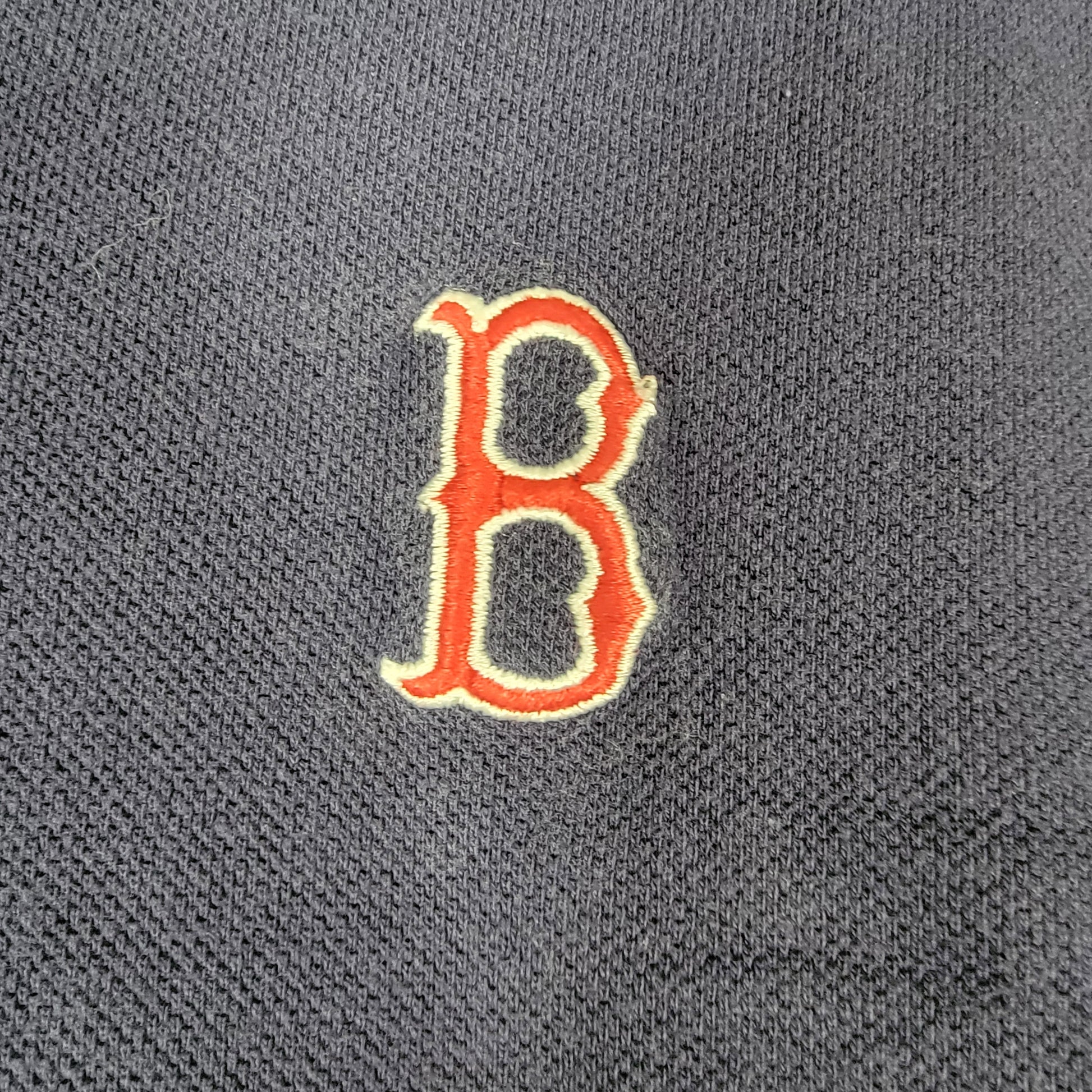 Vintage Reebok Boston Red Sox Polo Shirt Mens L Navy MLB 20062