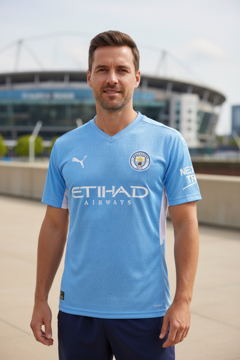 Puma Manchester City 2023-24 Home Soccer Jersey Mens Small Preowned Etihad0