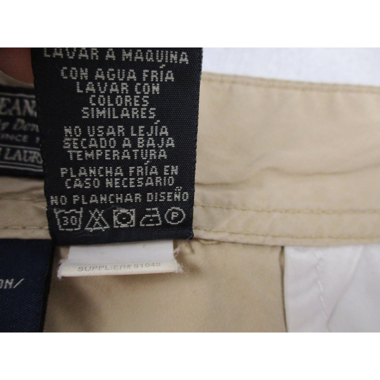 Polo Jeans Company Cargo Shorts Mens 40 Beige Usa Flag Ralph Lauren 11 Inseam