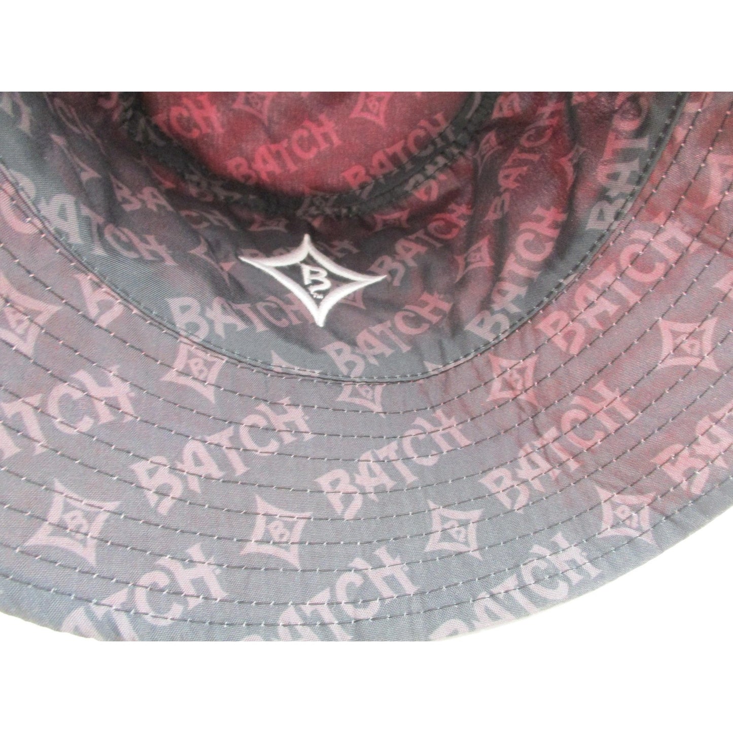 Bud Marys Dispensary Hat Cap Bucket Pink Geometric Embroidered Mens Osfm