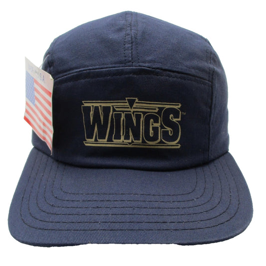 Vintage Discovery Channel Wings Hat Cap Strap Back Mens One Size Blue Usa Nwt