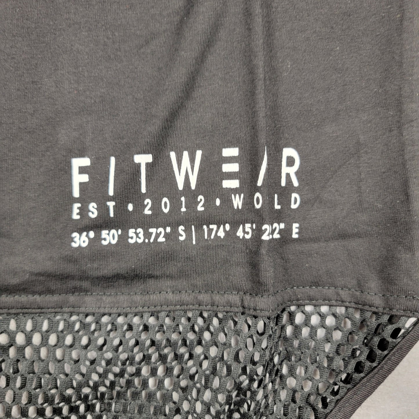 Fitwear Mesh Scoop Singlet Womens M+ US 8 Black Tank Top NWT2