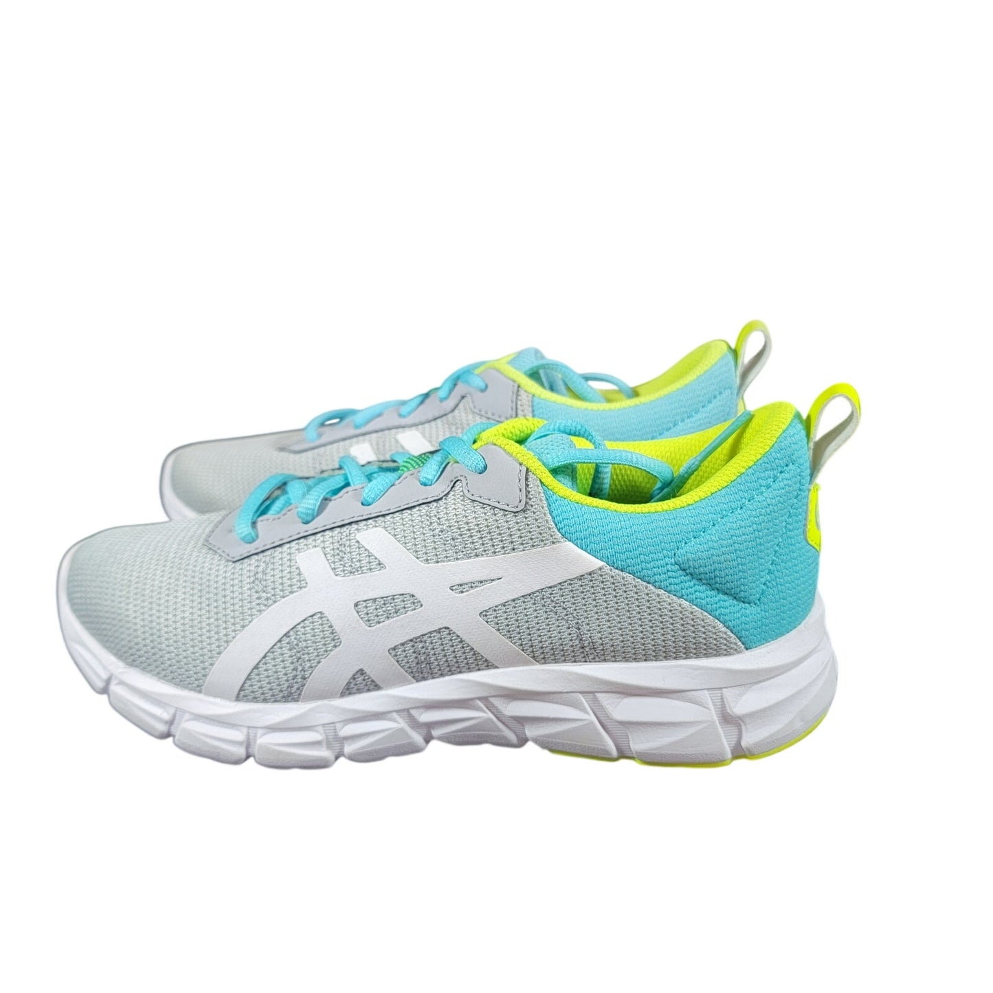 ASICS Gel-Quantum Lyte Kids Lace 1024A026 Sz 4 Sample NWOT Gray/Teal1