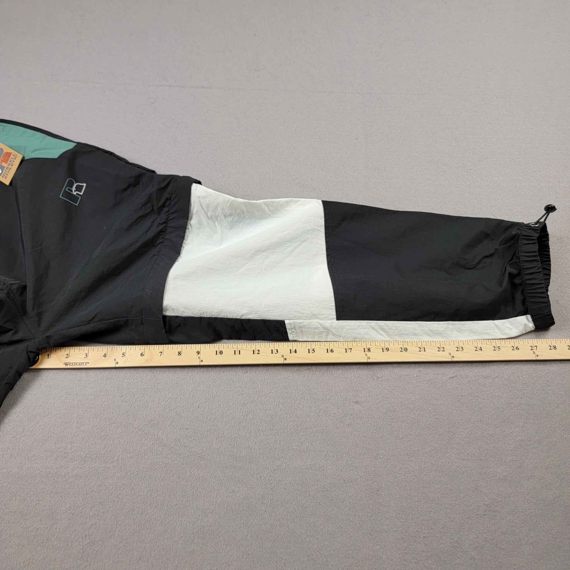 Russell Athletics Trac Pants Sz Large NWT Black/White/Green 52110