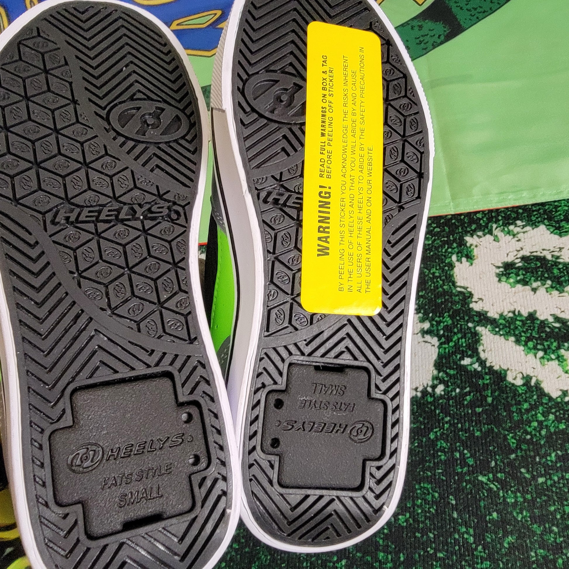 Original Authentic Heelys Gray/Green Sz 3 Youth New in Box6