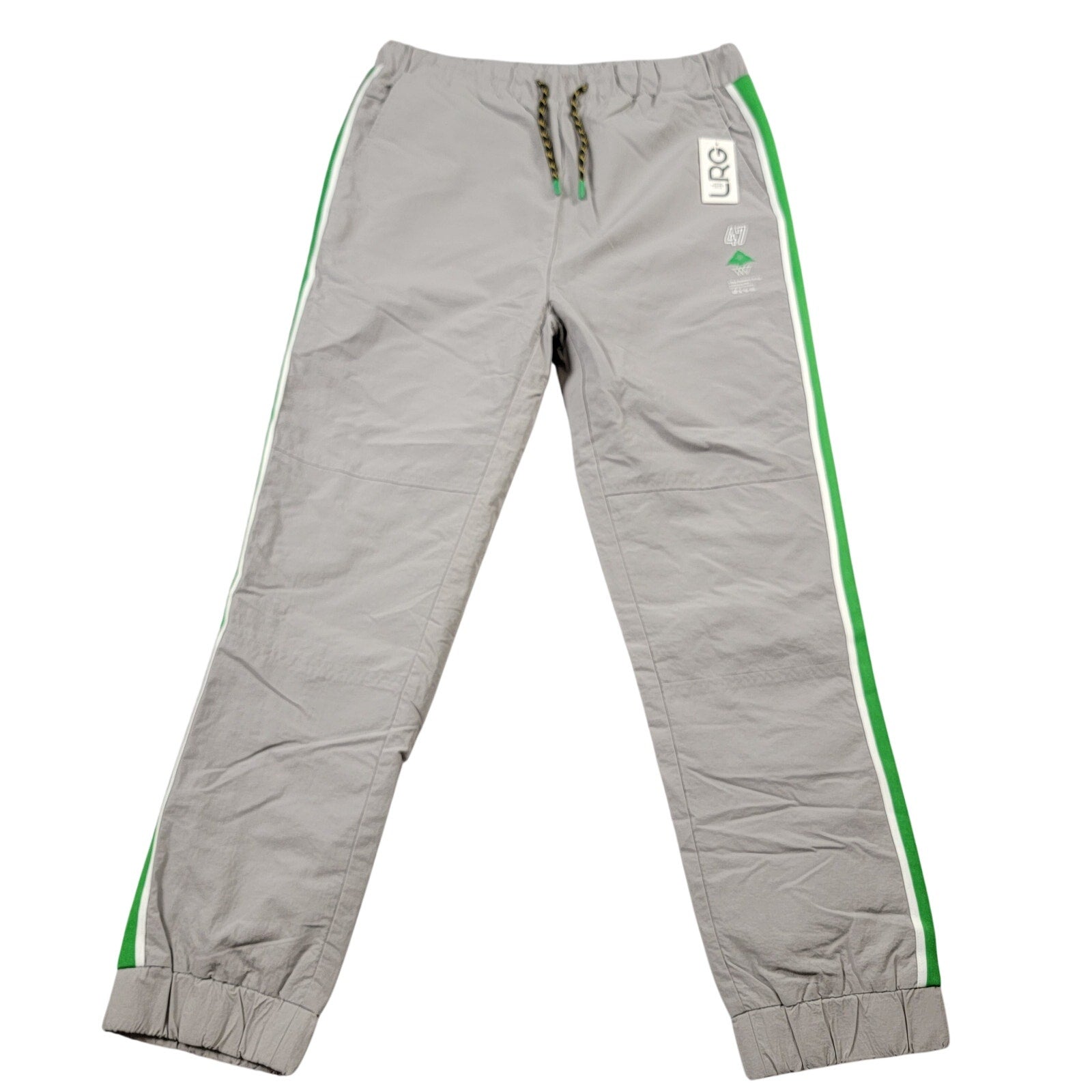 LRG Lifted Research Group Mens Track Jogger Pants Medium Gray Green NWT0