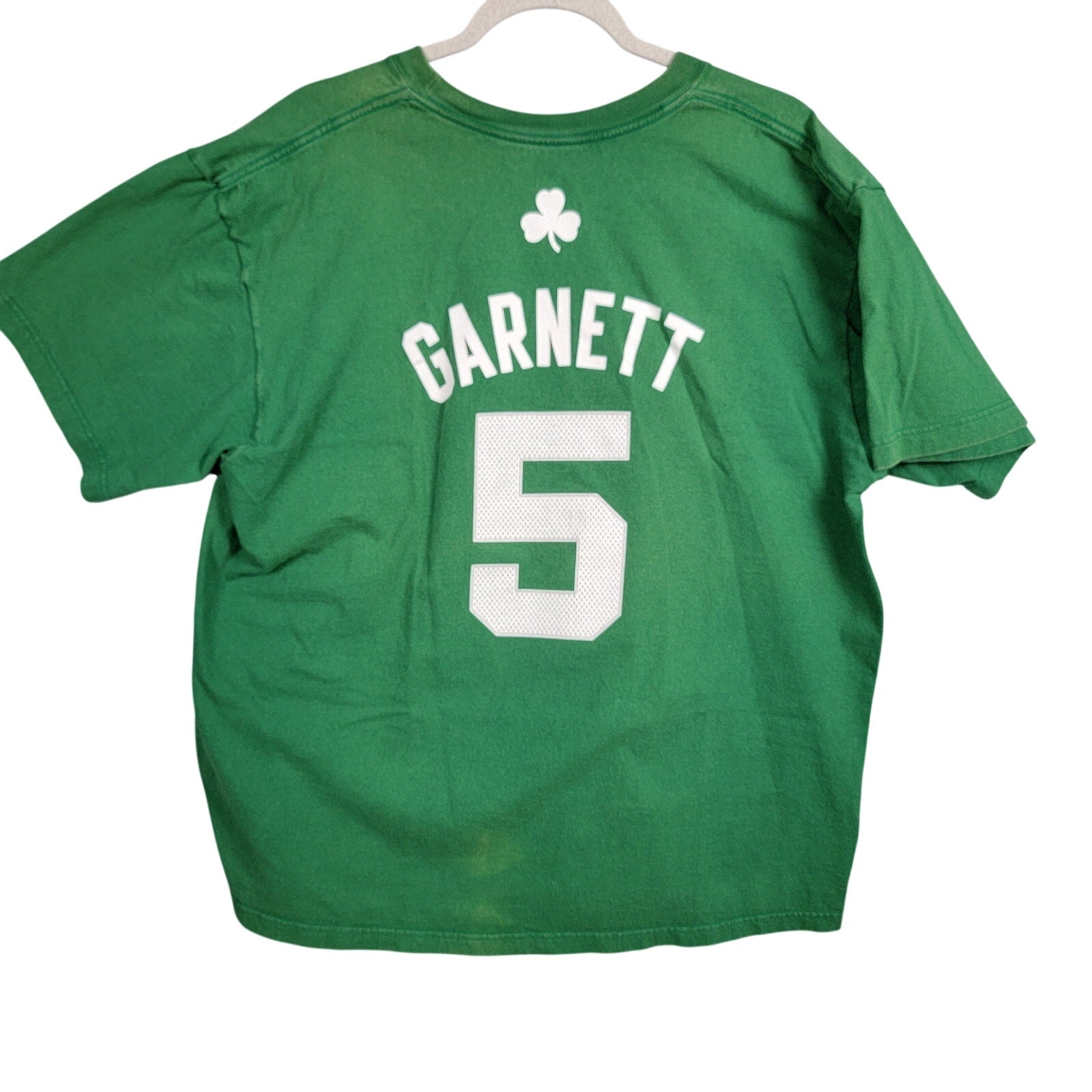 adidas Boston Celtics Kevin Garnett Shirt Mens XL Green NBA Tee1