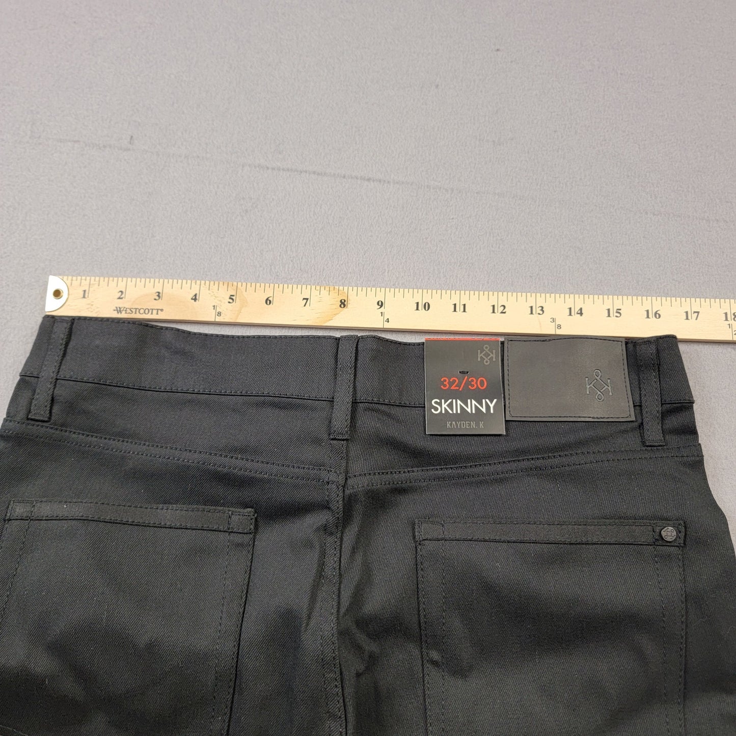 Kayden.K KDNK Men's Skinny Jeans | 32x30 | Black Stretch | Los Angeles | NWT