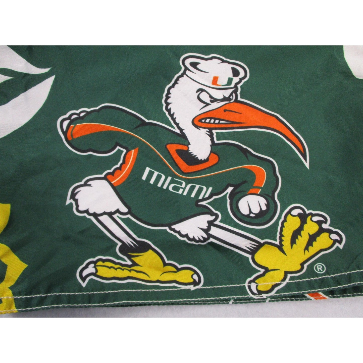 Miami Hurricanes Shorts Mens 30 Green Ncaa Football Wes And Willy Swim Trunks