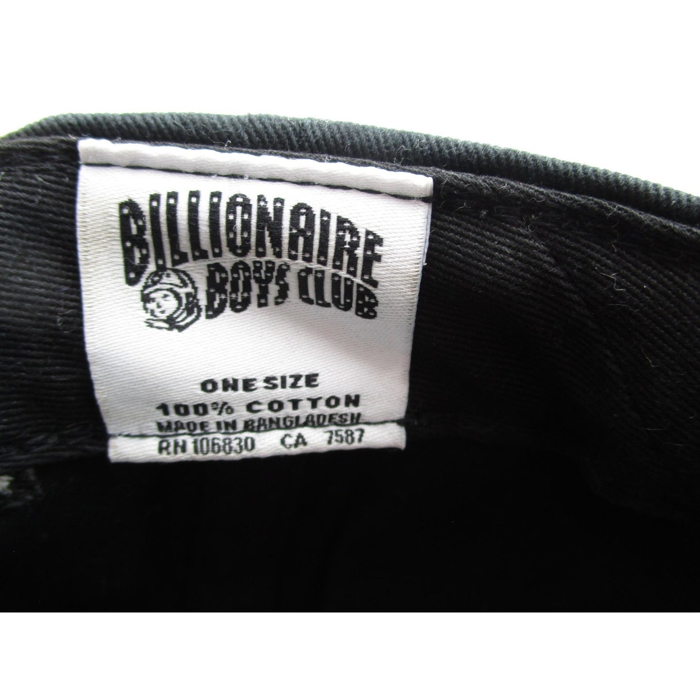Billionaire Boys Club Hat Cap Snap Back Mens One Size Black Money Graphic Logo