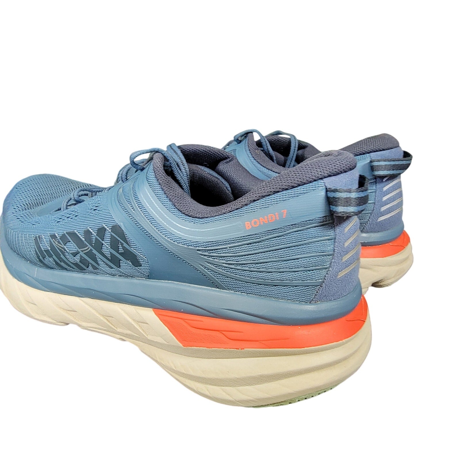 Hoka One One Bondi 7 Real Teal RTOS Mens 11 Used 1110518 *Outsole Flaw Read*1