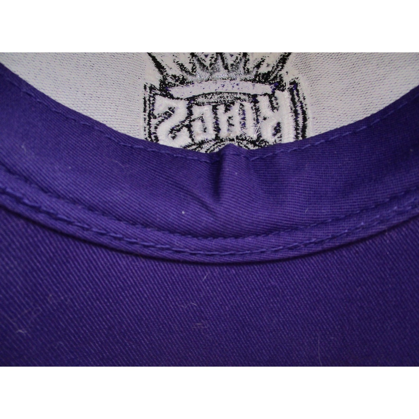 Sacramento Kings Hat Cap Strap Back One Size Purple Black Nba Basketball Mens