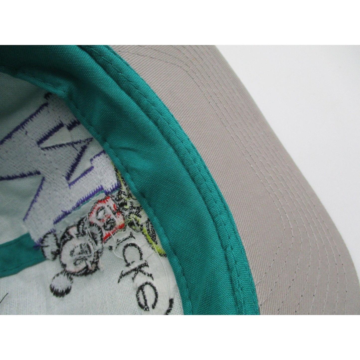 Vintage Mickey Unlimited Hat Cap Snap Back Mens One Size Green Mickey Mouse Nwt