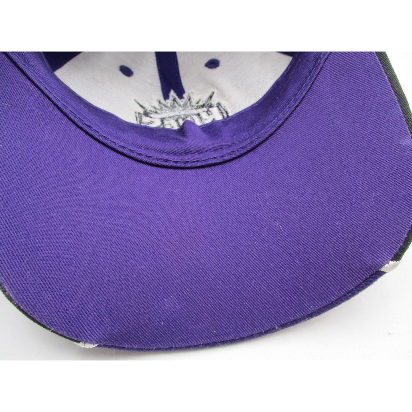Sacramento Kings Hat Cap Strap Back One Size Purple Black Nba Basketball Mens