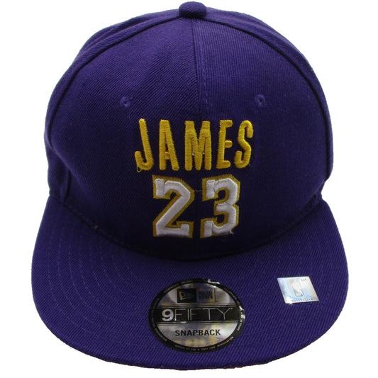 Los Angeles Lakers Hat Cap Snap Back One Size Purple Nba New Era James 23